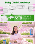 Luz LED de crecimiento, 1 pie, para plantas de interior, enlazable.