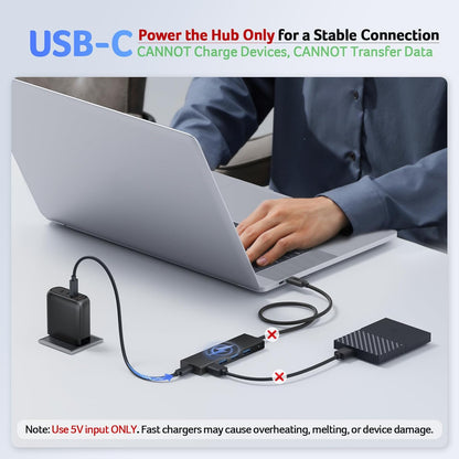 ACER USB Hub 4 Puertos portátil Puerto alimentación Tipo C