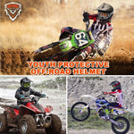 Casco juvenil Orthrus, certificado DOT para motocross, talla L (DETALLE)