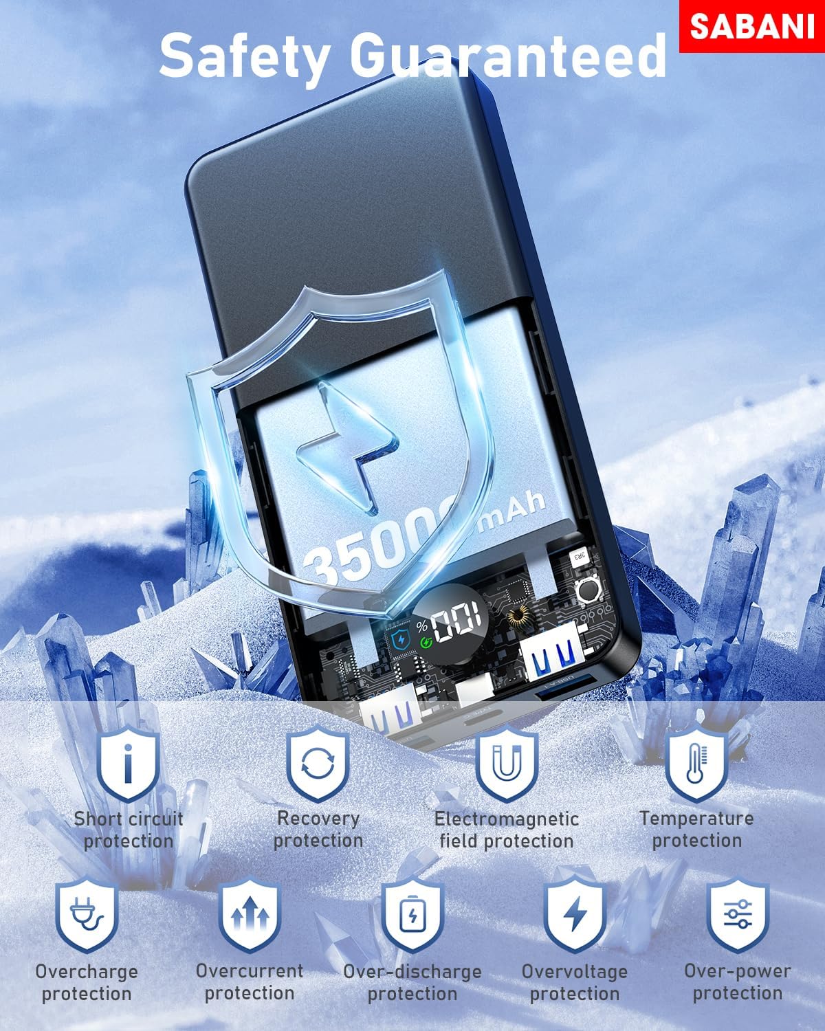 Cargador portátil SABANI de 35 000 mAh (USADO)