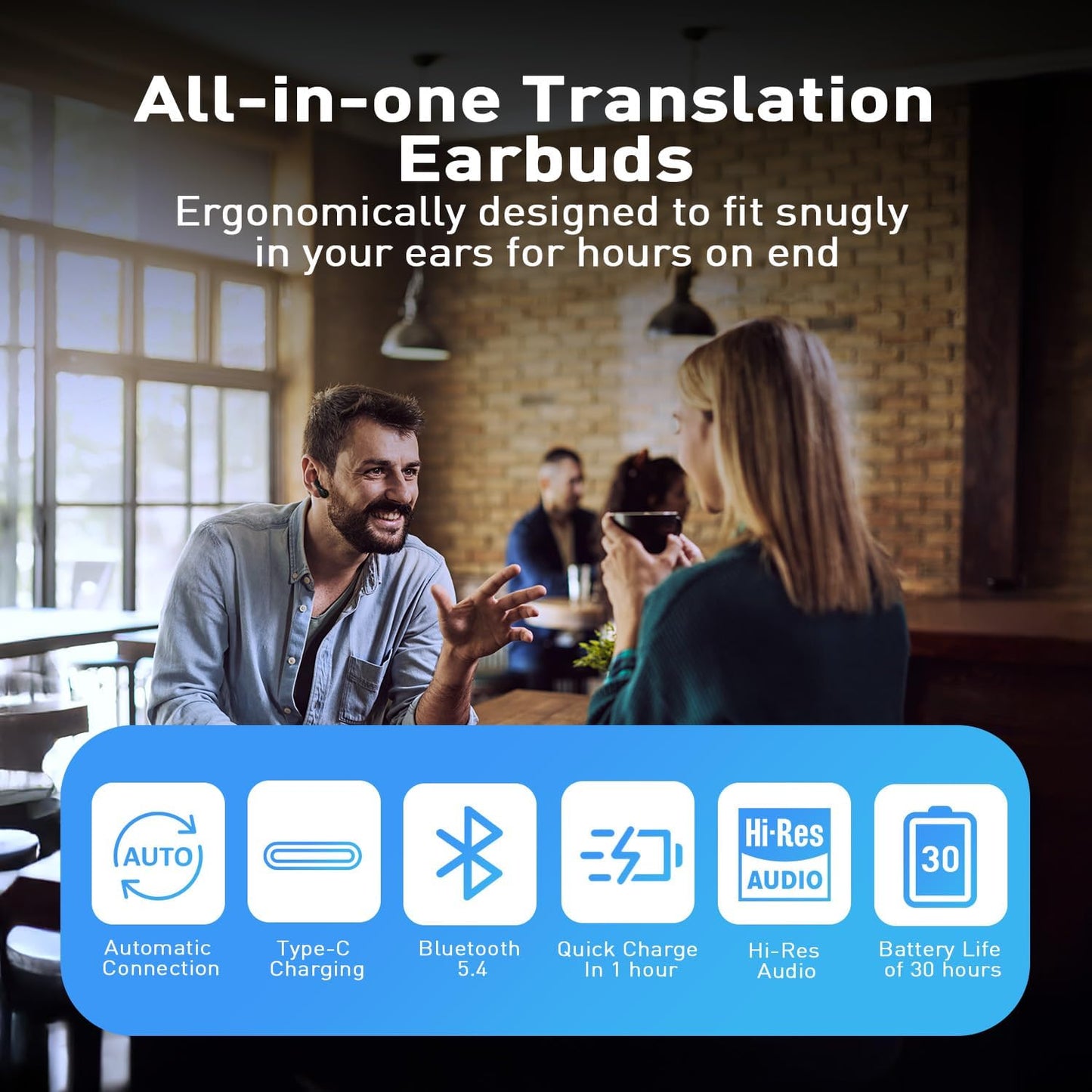 Auriculares con IA para traducción de idiomas