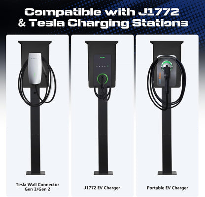 Pedestal para cargador EV de Tesla 60 amp/250V, (USADO).