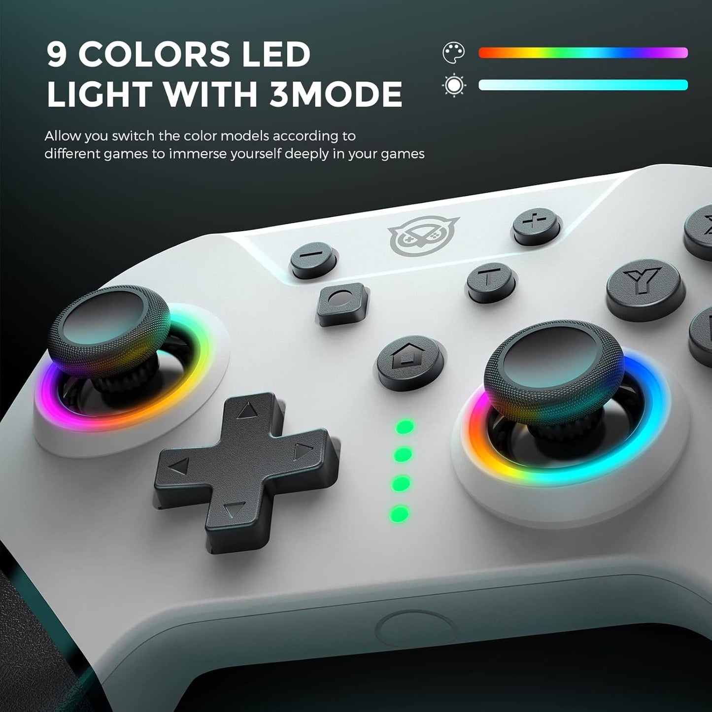 NYXI Switch Pro Controller, Wireless Switch Controllers with LED Light.