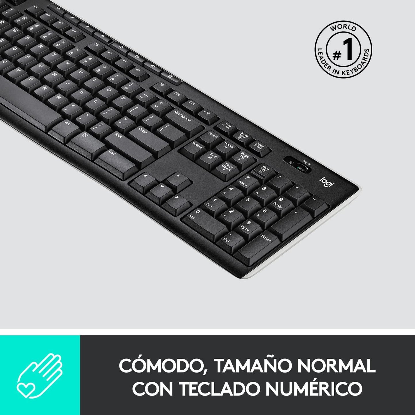 Logitech K270 Teclado Inalámbrico para Windows