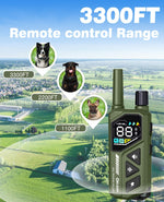 Collares de entrenamiento para perros Eloop, 1100 yds (USADO)
