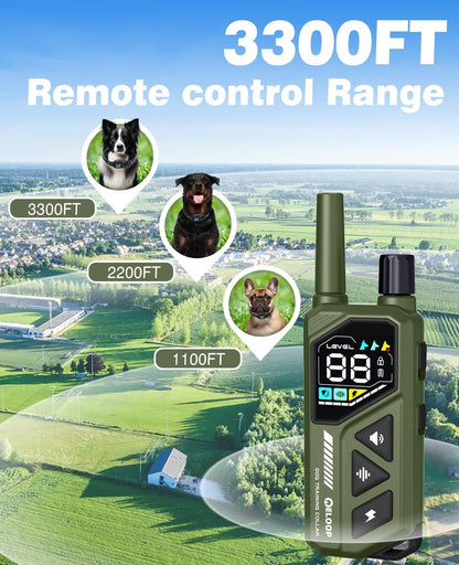 Collares de entrenamiento para perros Eloop, 1100 yds (USADO)