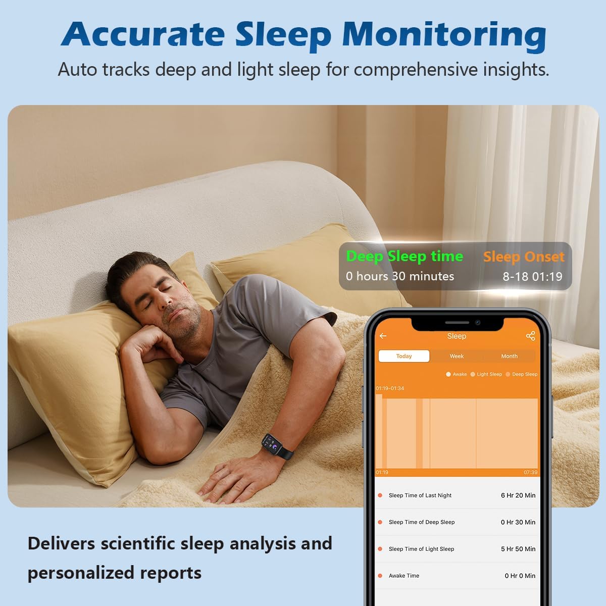 Reloj inteligente, IP68 impermeable, fitness tracker, MorePro AIR2. (NEGRO)