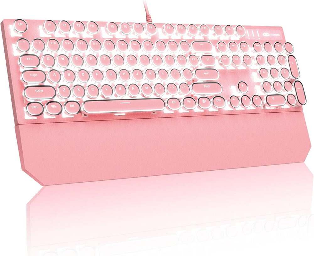 Teclado mecánico para juegos, MageGee, retroiluminado c/cable.