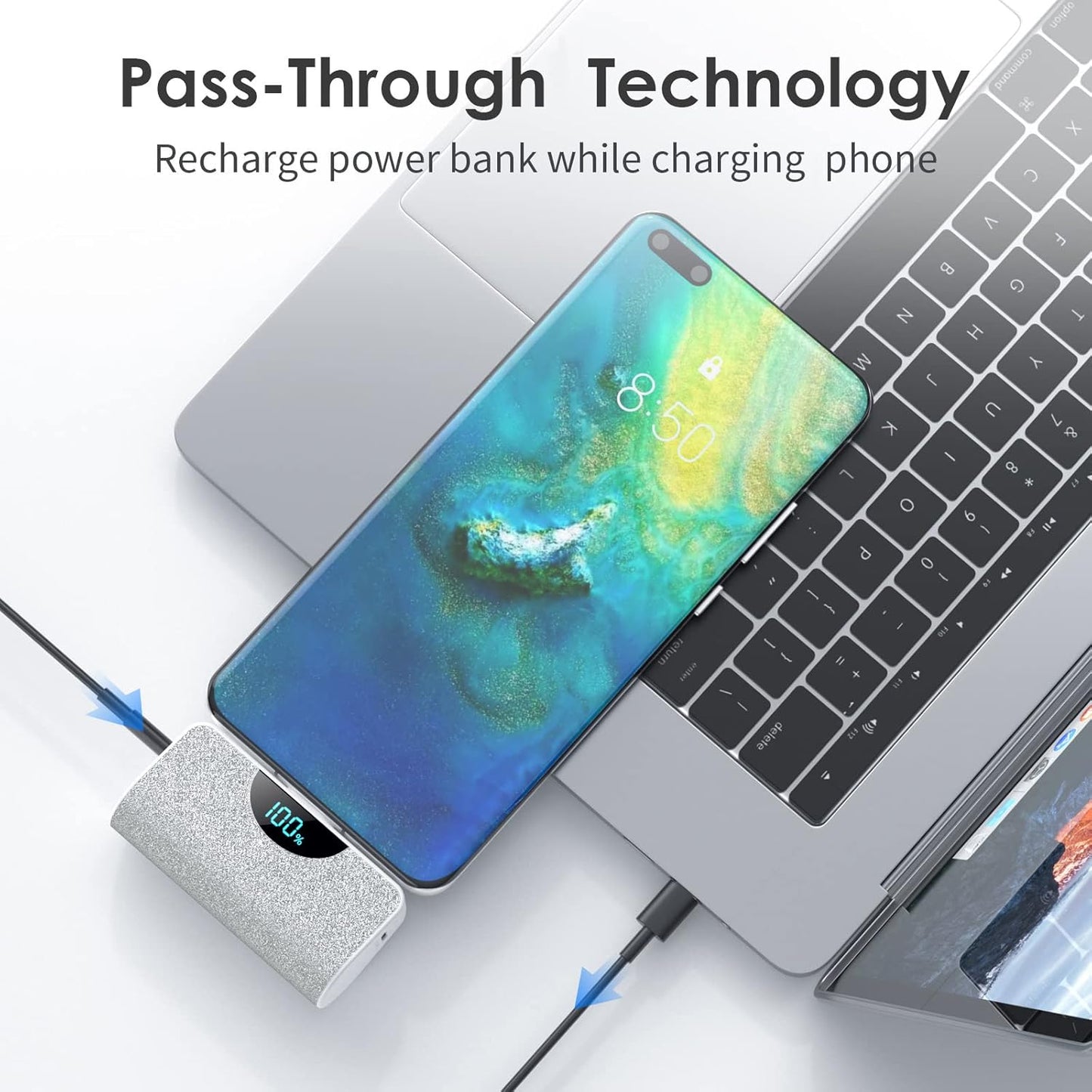 Cargador portátil Blanco USB-C de 5200 mAh (Usado)