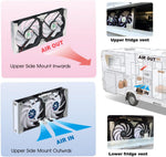 TITAN, Ventilación lateral doble de 12/24V, para RV, c/controlador.