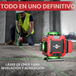 Nivel Láser WEIDDW 4D 360° Autonivelante Con Trípode