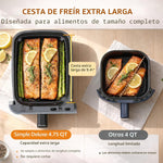 Freidora De Aire De Doble Cesta Preestablecida Digital 10 en 1