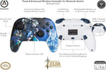 Control Inalámbrico Power A WLC001, para Nintendo Switch, Zelda