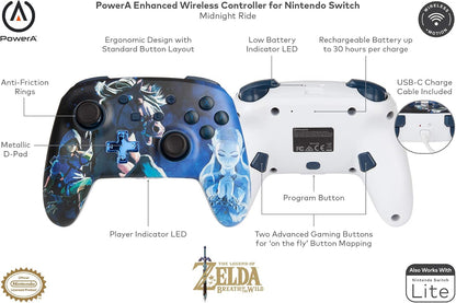 Control Inalámbrico Power A WLC001, para Nintendo Switch, Zelda