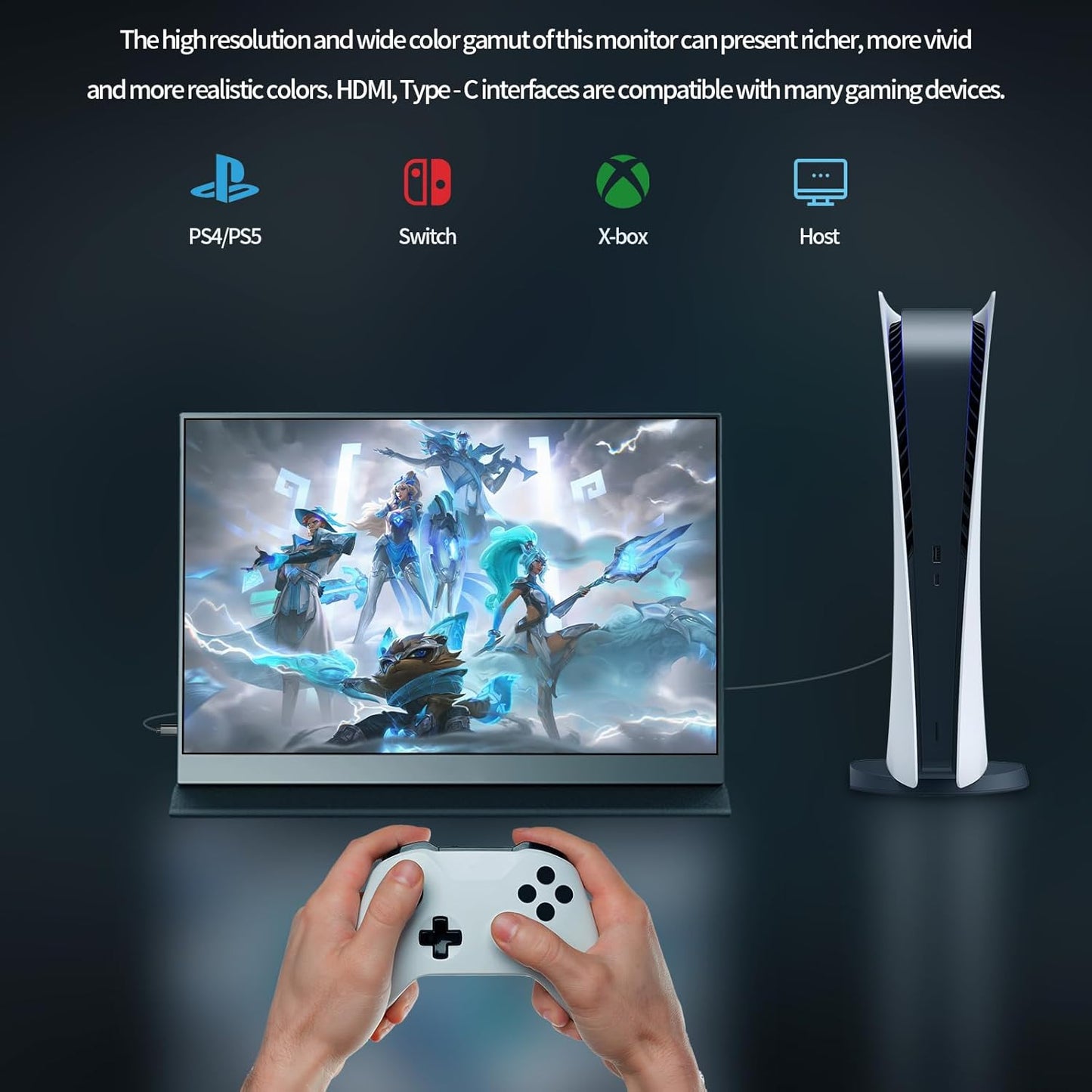 Monitor portátil StarXnDa de 11", 2160 x 1440, 2K, USB C, HDMI.