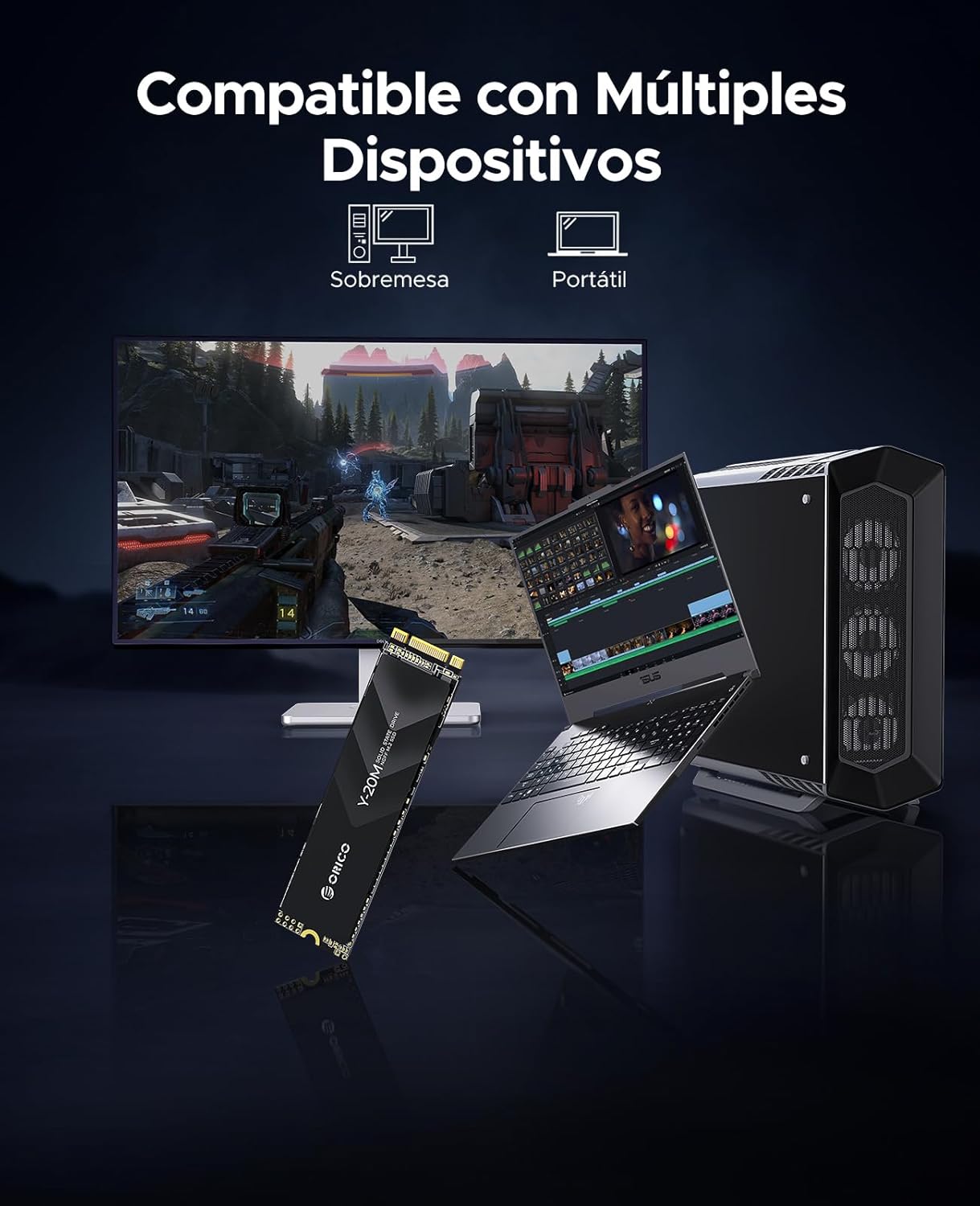 ORICO M.2 2280 SATA SSD, 1 TB.