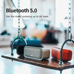 Altavoz Bluetooth, sonido estéreo, DOSS SoundBox Pro, IPX6 impermeable.