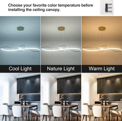Lámpara LED colgante Sunmoo, Para Techo, Ajustable y Contemporánea.