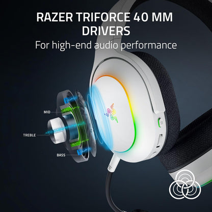 Audífonos Gamer Razer Barracuda X Chroma- White
