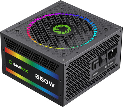 Fuente de alimentación, GAMEMAX 850W, 80 Plus Gold, (USADO).