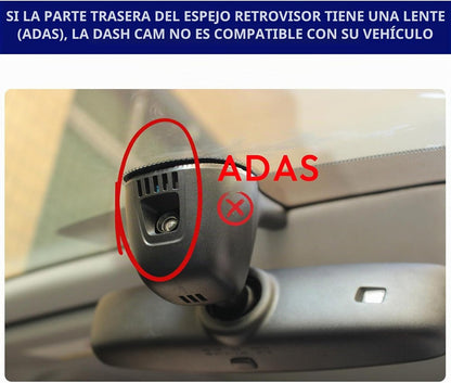 Cámara de tablero frontal 4K y trasera 1080P, Kbsynt G-Sensor