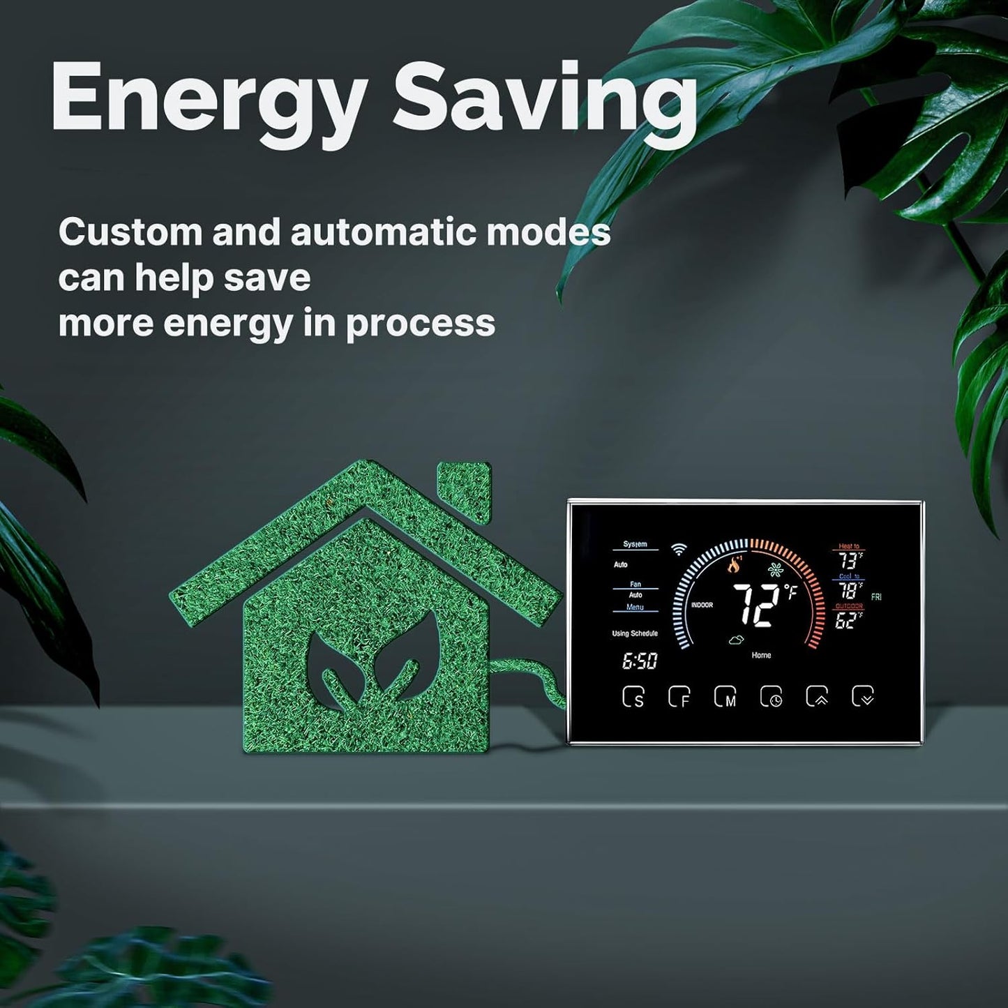 MOES - Termostato inteligente para el hogar, termostato WiFi.