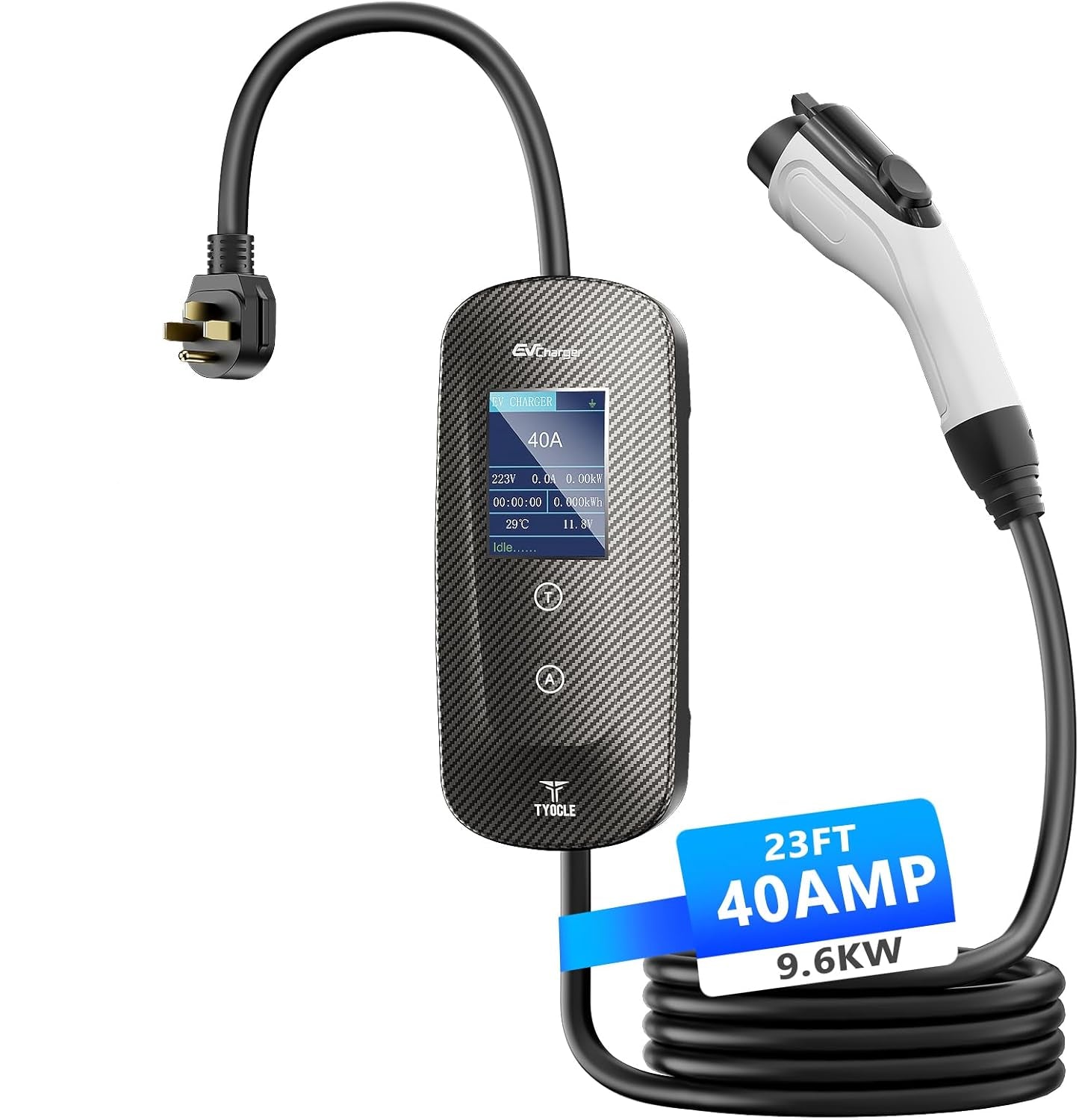 Tyocle Cargador portátil de nivel 2 EV, NEMA 14-50, (USADO).