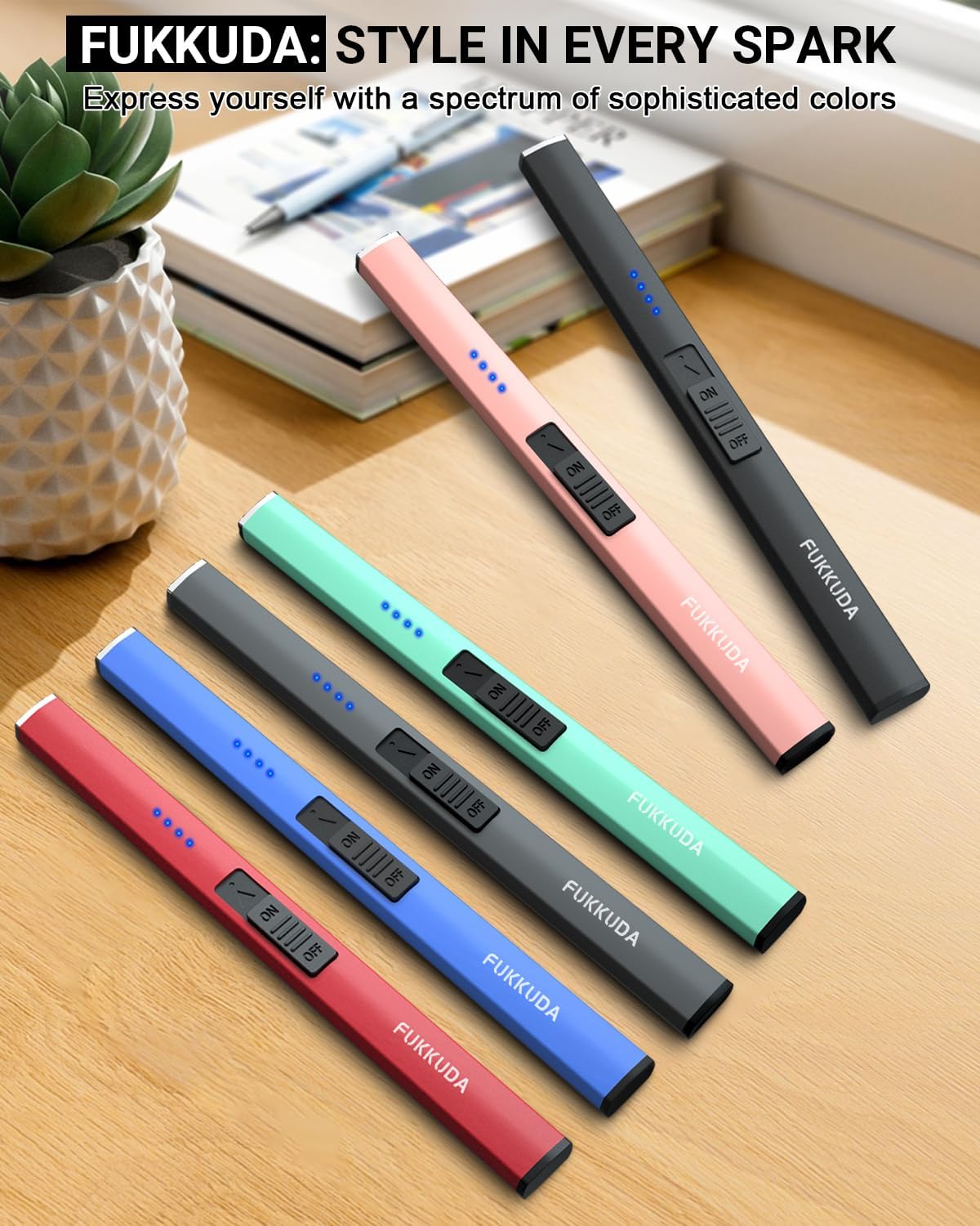 Encendedor de plasma, arco eléctrico sin llama y resistente al viento.