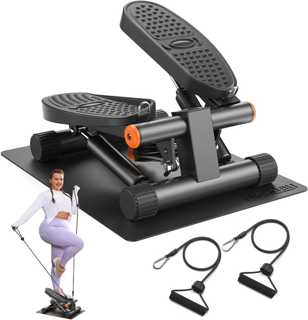 Mini escaladora con bandas de resistencia Niceday Steppers