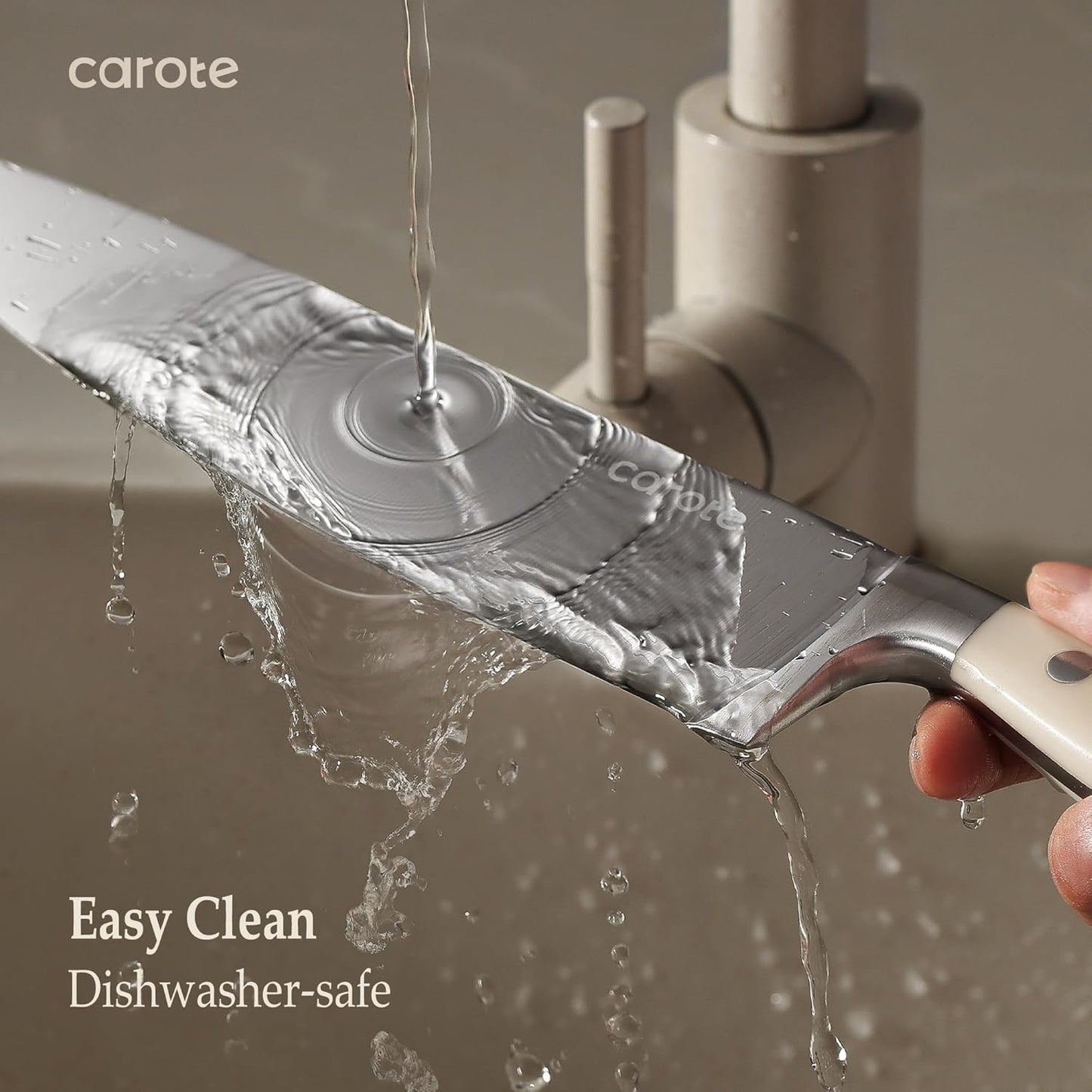 Juego de cuchillos, Carote, 14 piezas con bloque de madera.