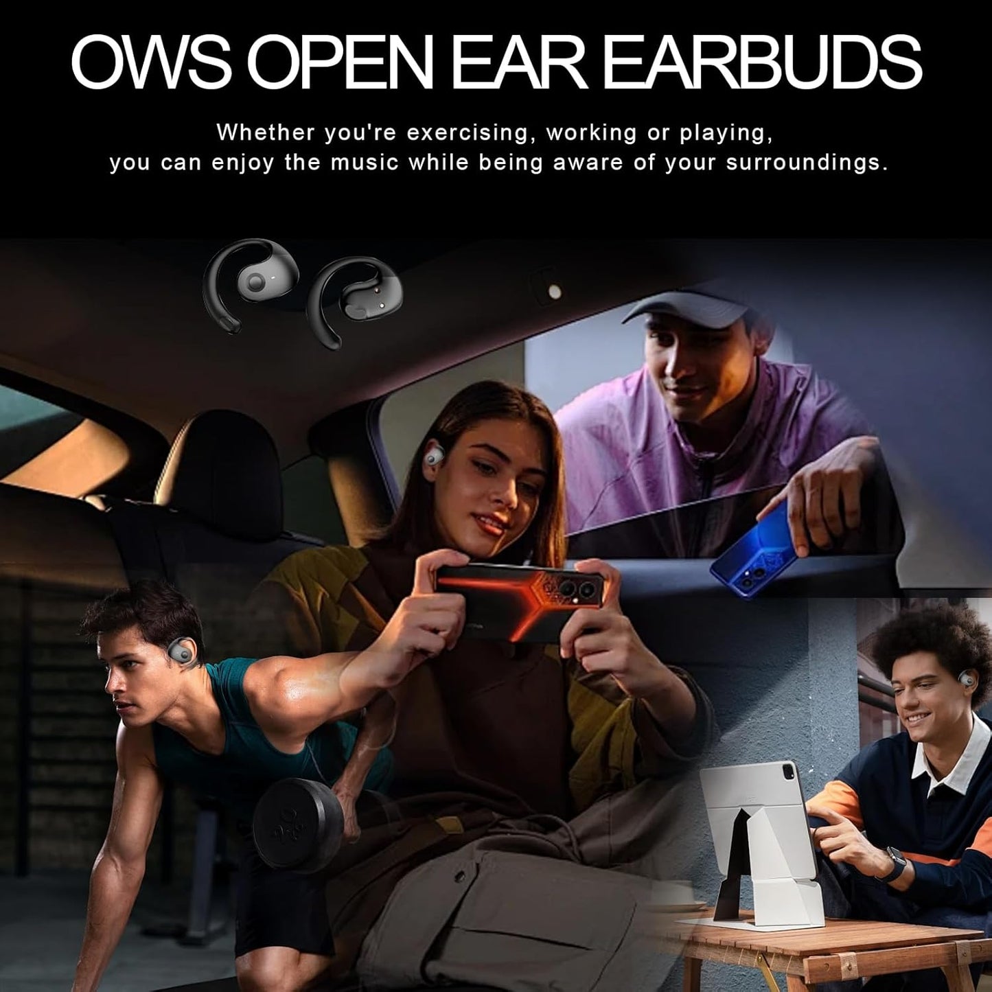 Auriculares inalámbricos deportivos OWS-JM13 (USADO)