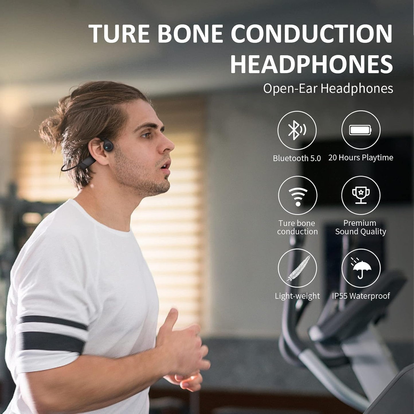 Auriculares de conducción ósea HS3 Bluetooth