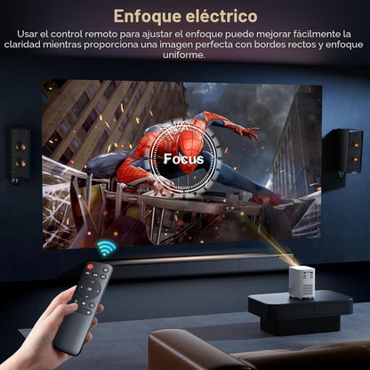 Proyector WiFi Bluetooth 1080P 4K cine en casa