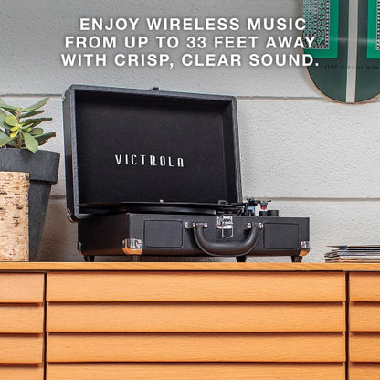 Tocadiscos Portátil Bluetooth Victrola VSC-550BT Color Negro