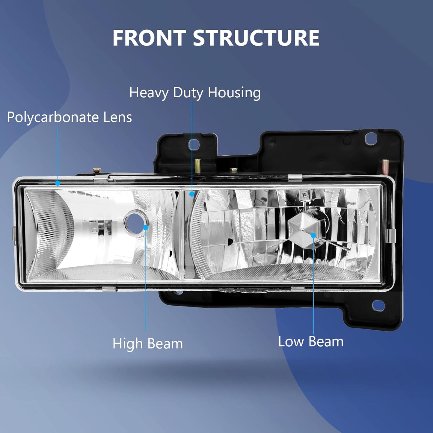 Conjunto de faros delanteros para Chevrolet / Suburban. Weelmoto