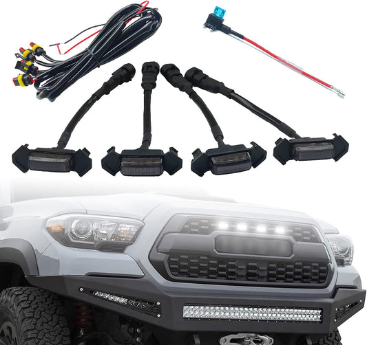Seven Sparta 4 luces de parrilla LED blancas para Tacoma TRD Pro Grill
