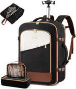 Mochila con ruedas Lovevook, 17"-57 lts, aprobada para debajo del asiento.