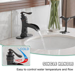 Monomando de lavabo, Best Water Experience, oil/bronce, (USADA).