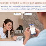Cámara y Monitor con audio para bebes, Jeeber VB816PRO, Night Vision