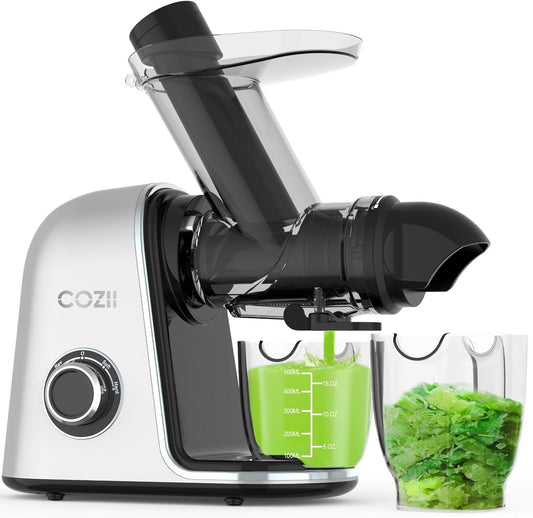 Exprimidor de prensa en frío, para jugos naturales, frutas y verduras.