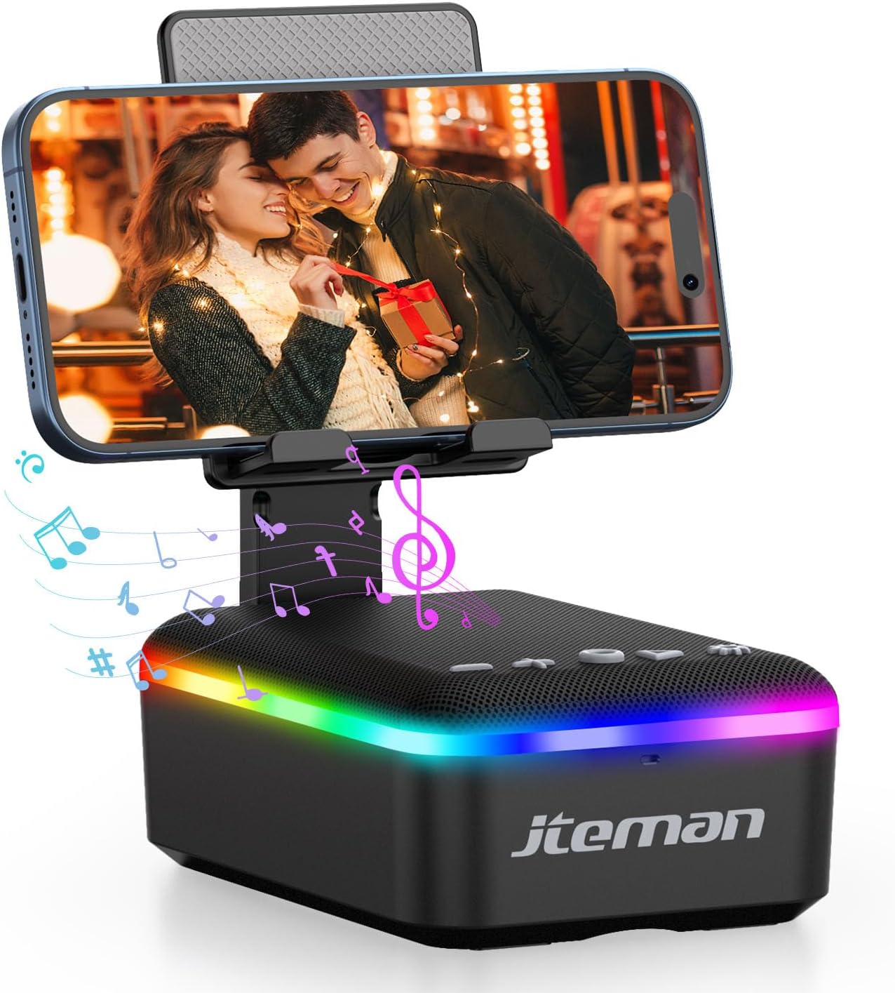 JTEMAN Bocina bluetooth con soporte celular (USADO)