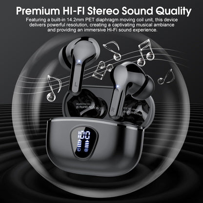 Besnoow - Auriculares Inalámbricos Bluetooth 5.3 40 Hrs