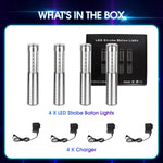 Luces LED estroboscópicas de bastón recargables, 4 Pack.(USADAS)