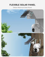 Sistema de cámaras de Seguridad, Hiseeu Solar, visión Nocturna en Color.