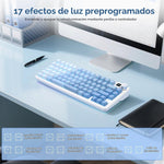 Rii RK805 Teclado Mecánico RGB TFT Bluetooth 2.4G