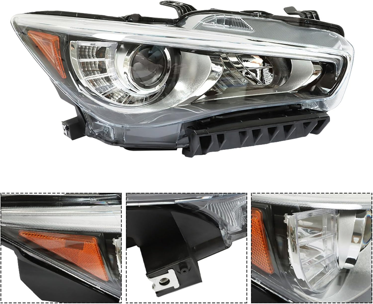 Faros delanteros de repuesto para Infiniti Q50 2014-2022 lado del pasajero