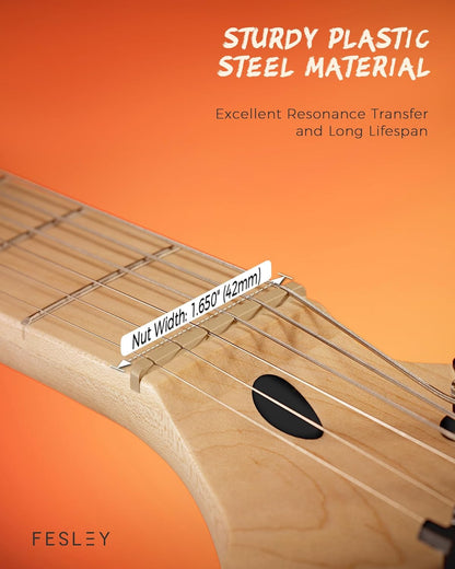 Guitarra Eléctrica Fesley, Cuello De Arce, Cuerpo Solido, 39".