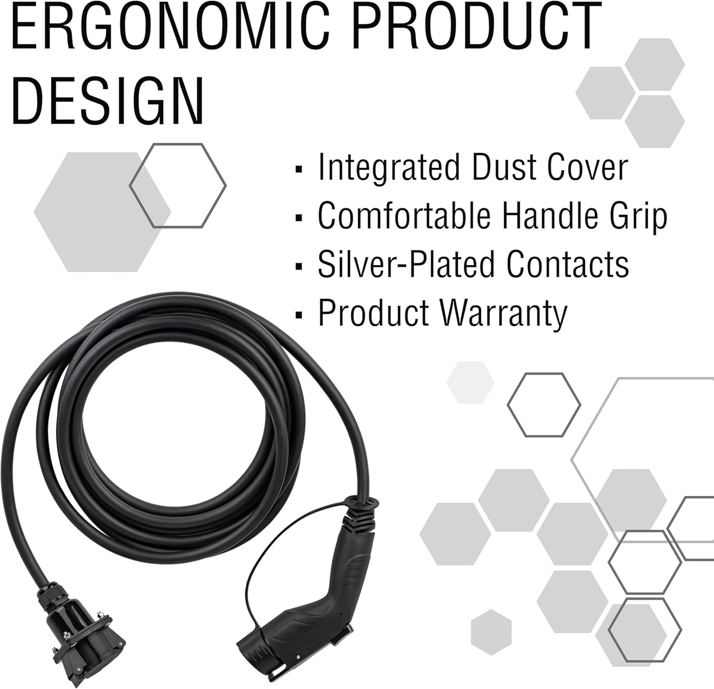 Cable de extensión de estación de Carga, EV Nivel 2, KEMA-KEUR.