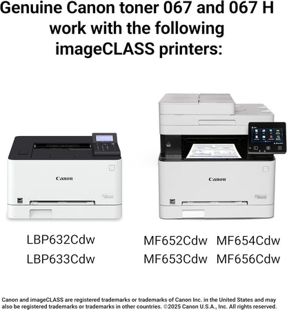 Cartucho de Toner Canon, 067H Cian, Class LBP630C-MF650C.