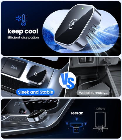 Adaptador inalámbrico Teeran CarPlay 2025 para Iphone